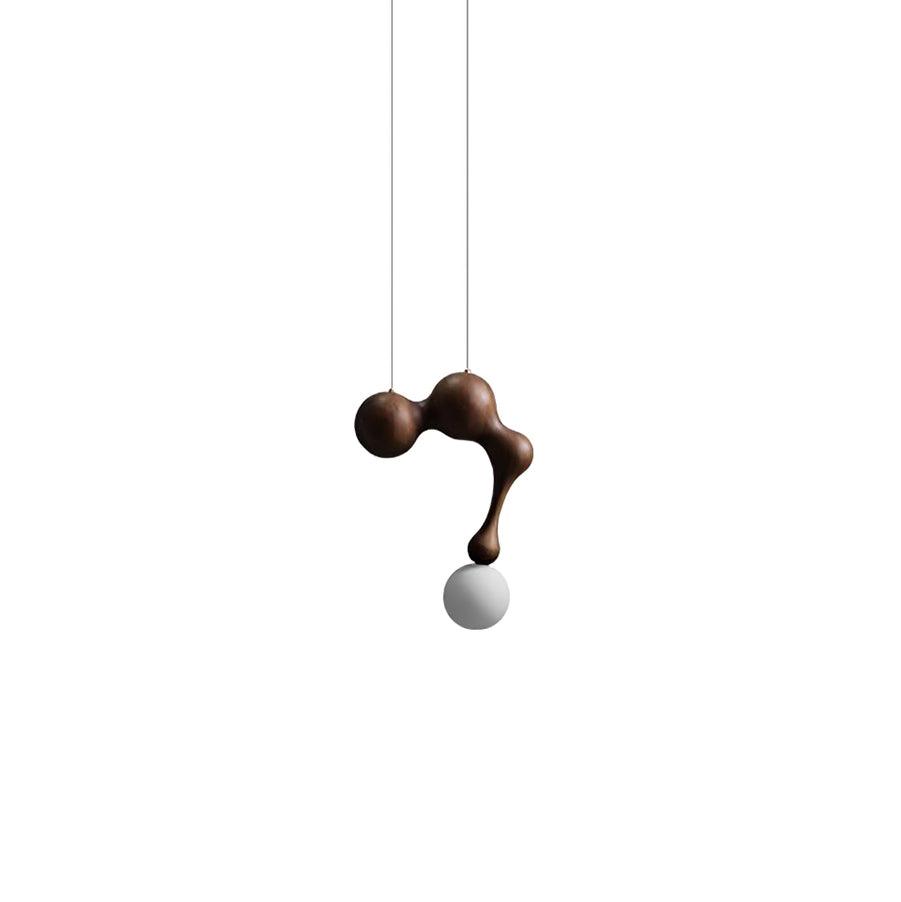 Hale luxe houten hanglamp