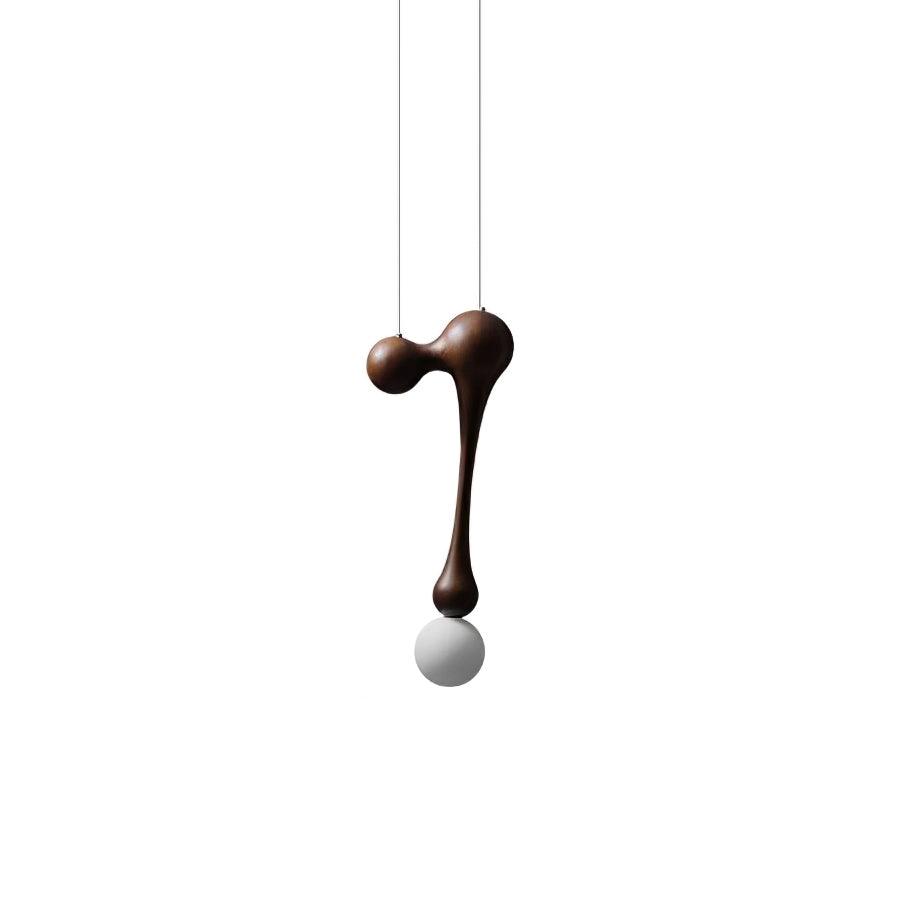 Hale luxe houten hanglamp