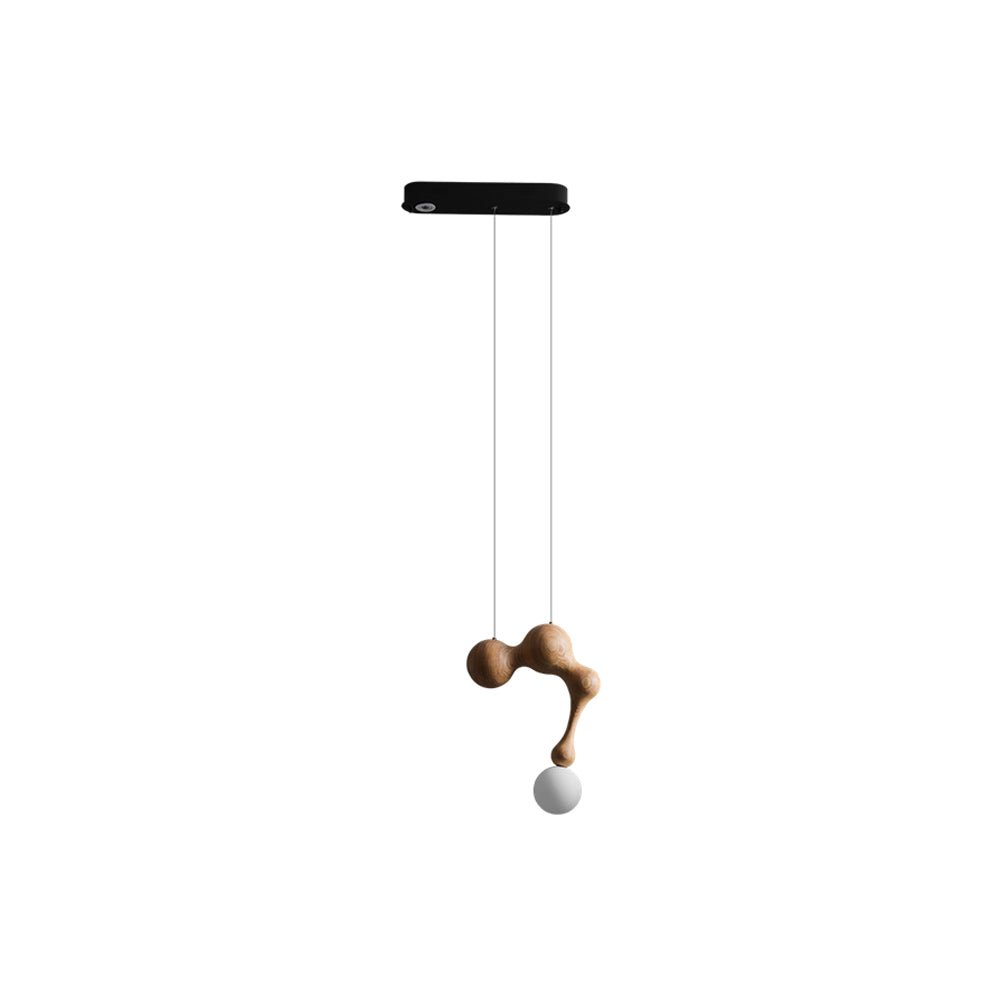 Hale luxe houten hanglamp