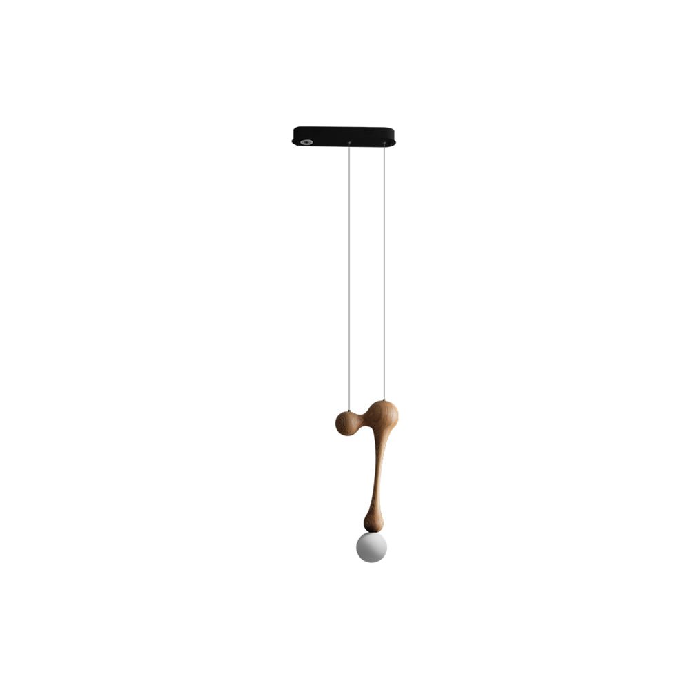 Hale luxe houten hanglamp