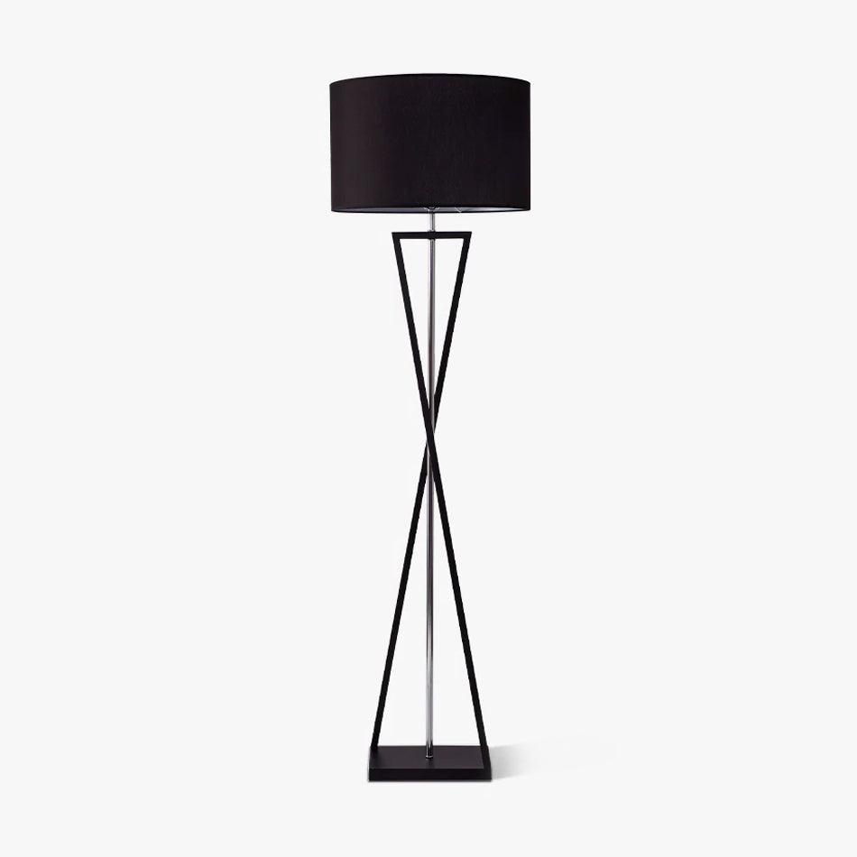 Xeno Zwart Stof Moderne vloerlamp
