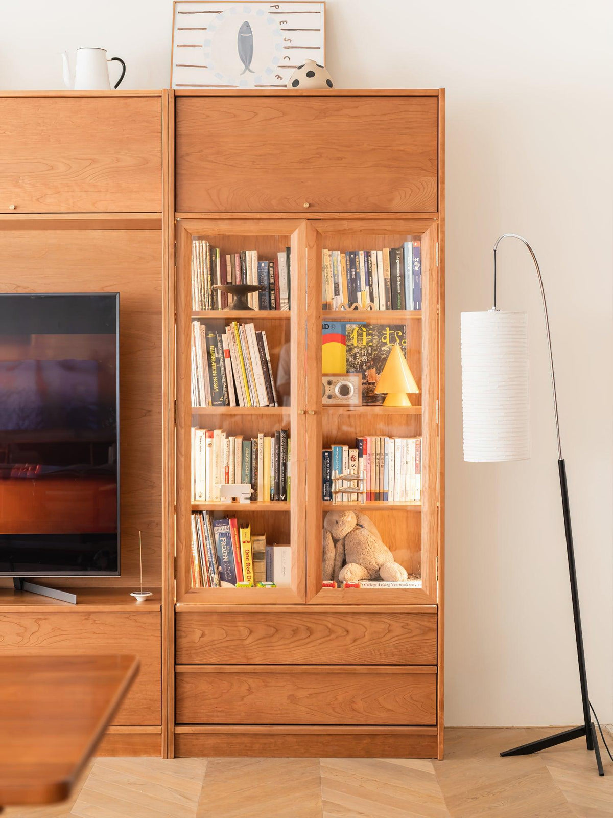 Polvin moderne vloerlamp van tissuepapier