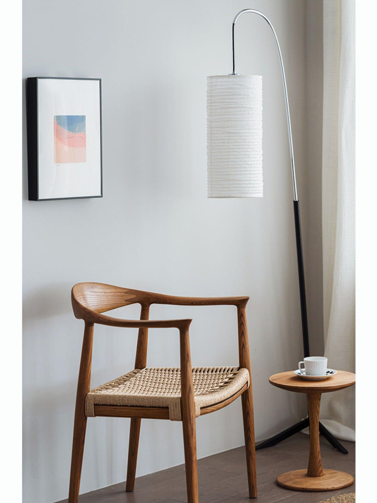 Polvin moderne vloerlamp van tissuepapier