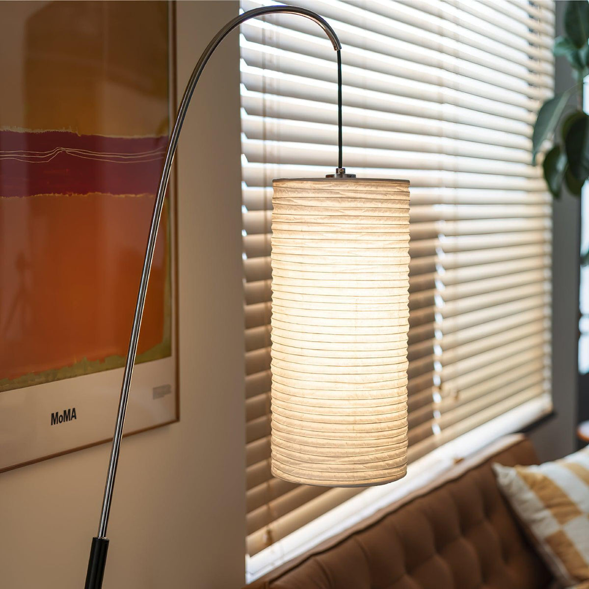 Polvin moderne vloerlamp van tissuepapier