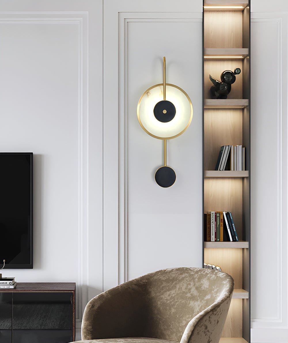 Merdin albasten wandlamp