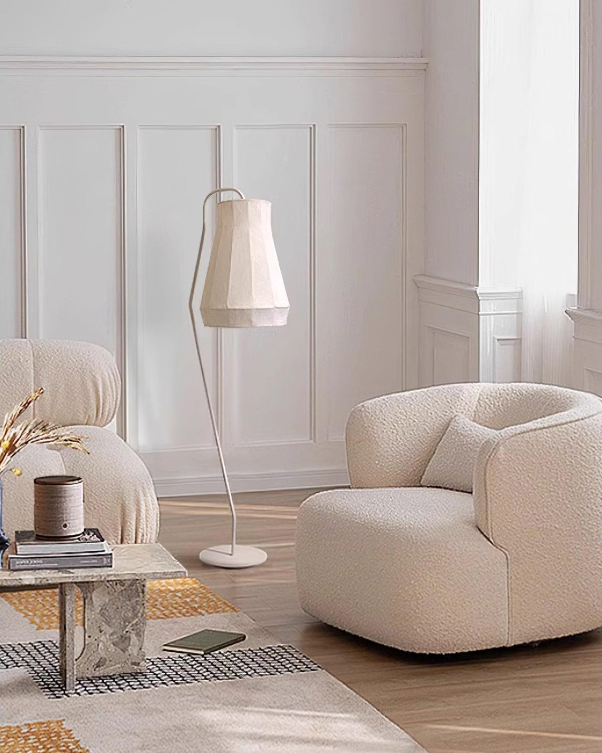 Otheir minimalistisch Stoffen vloerlamp
