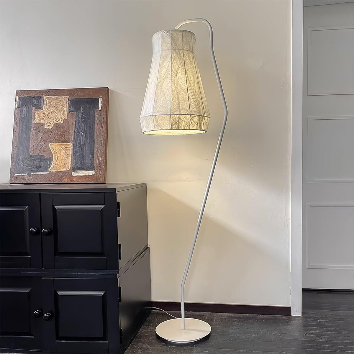 Otheir minimalistisch Stoffen vloerlamp