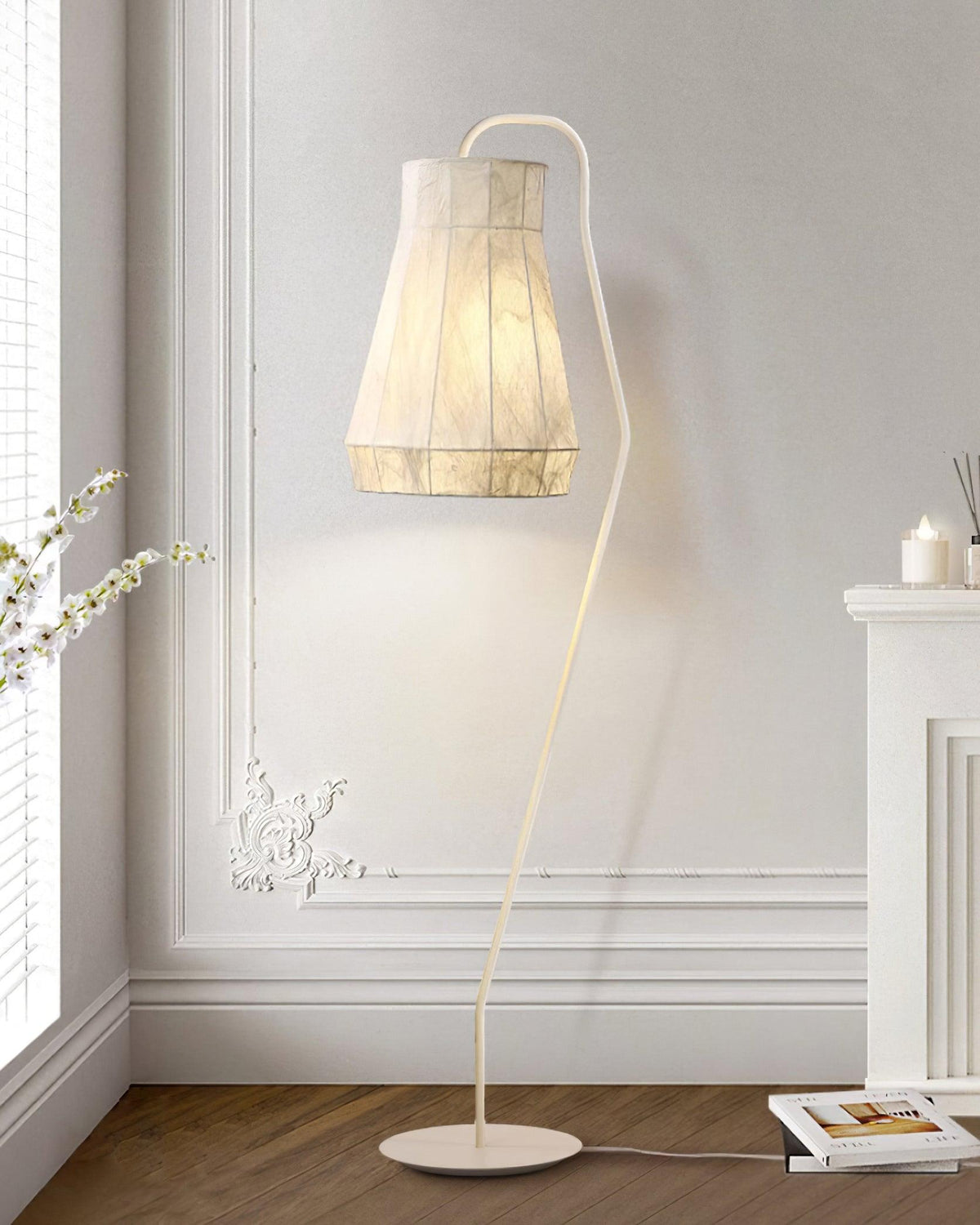 Otheir minimalistisch Stoffen vloerlamp