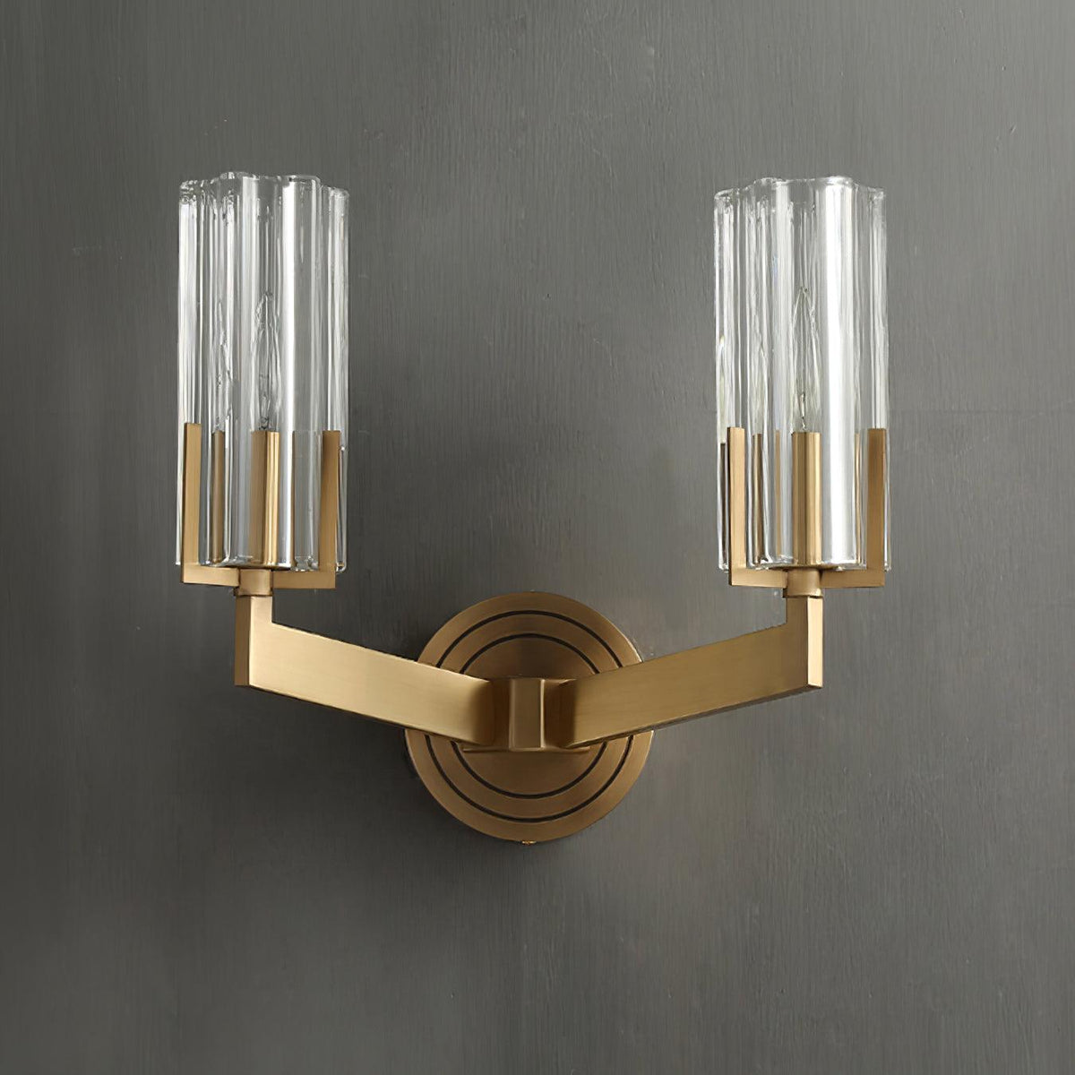 Coen Premium elegantie messing glas wandlamp