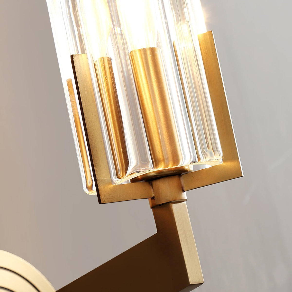 Coen Premium elegantie messing glas wandlamp