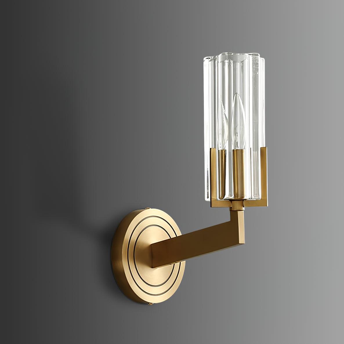 Coen Premium elegantie messing glas wandlamp