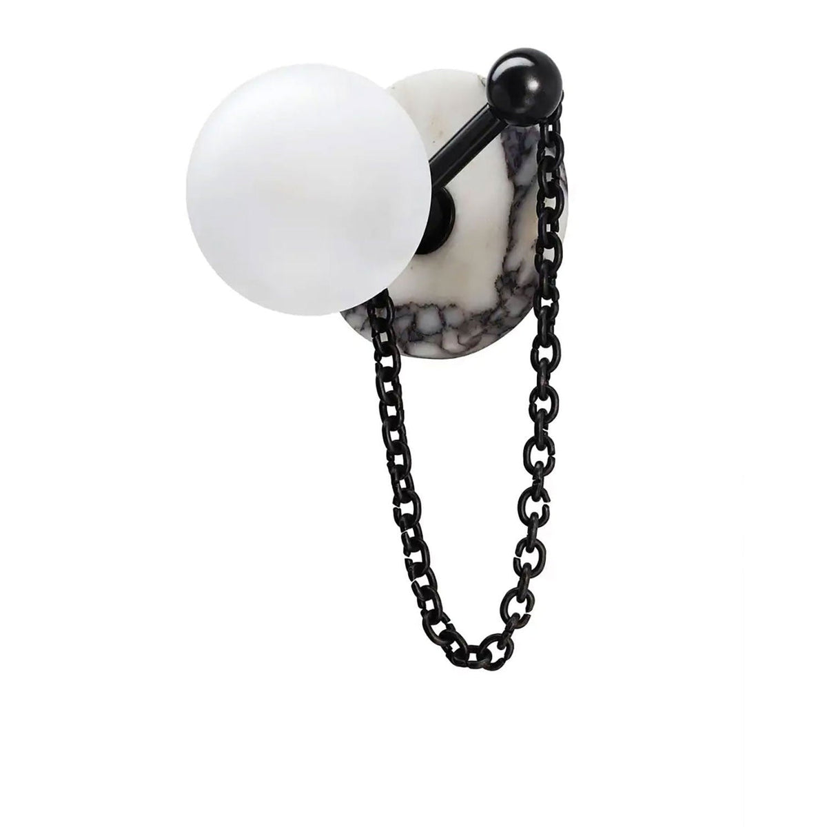 Petelise wandlamp met marmeren bol