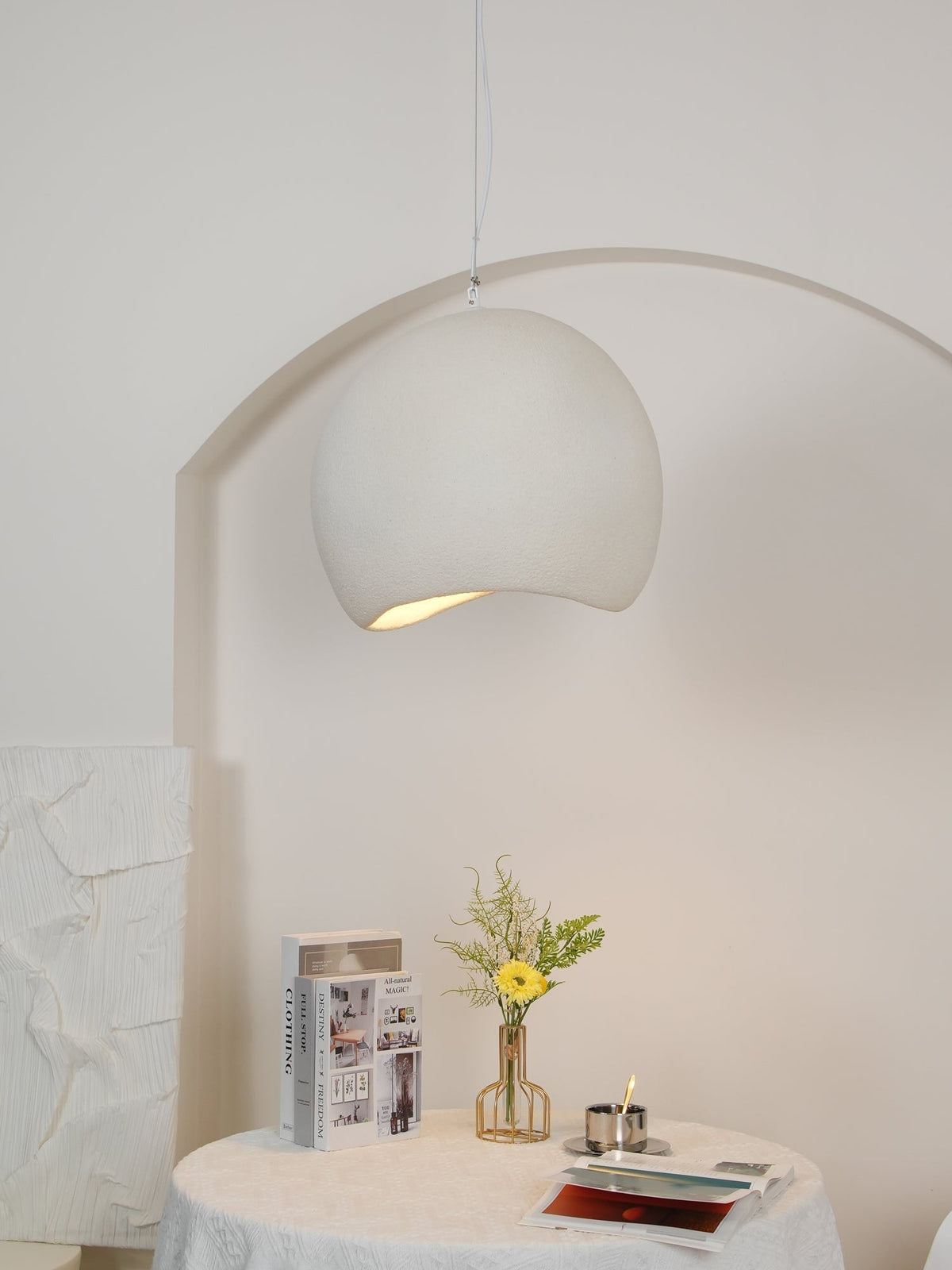 Reloza Moderne minimalistische hanglamp van epoxy-hars composiet
