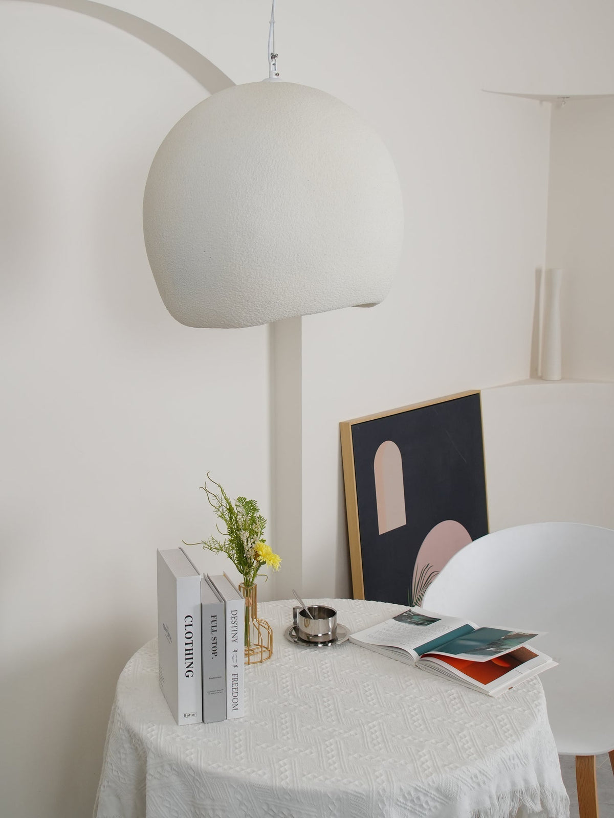Reloza Moderne minimalistische hanglamp van epoxy-hars composiet
