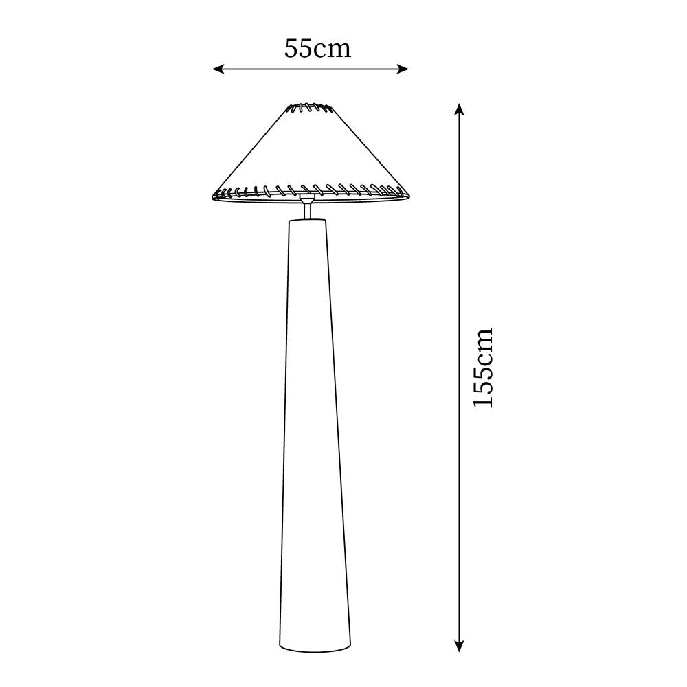 Cedar vloerlamp