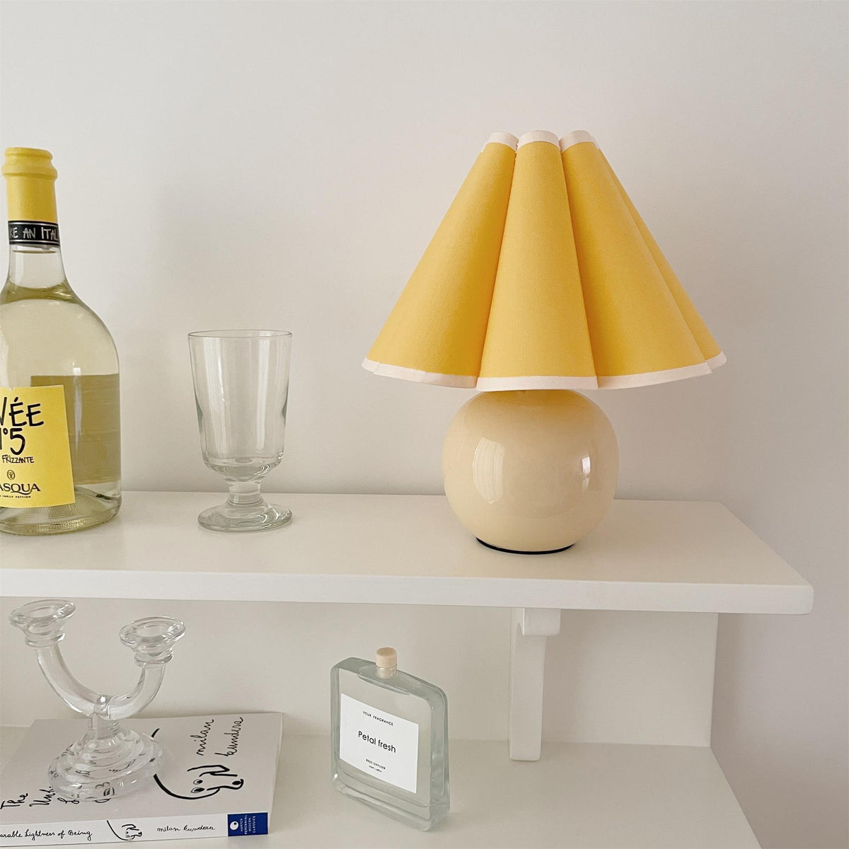 Nirixon whimsische tafellamp met stoffen kap