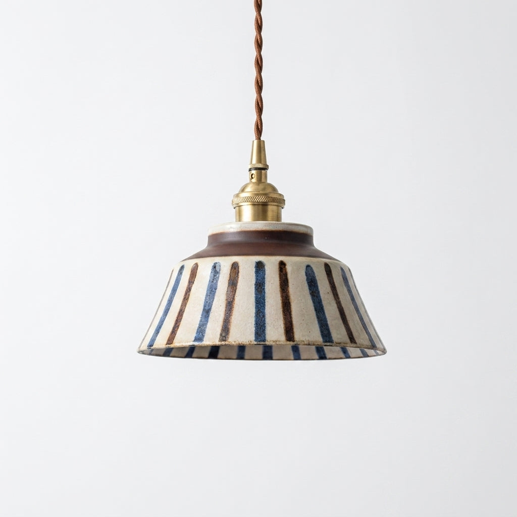 Indigo stekker-in hanglamp