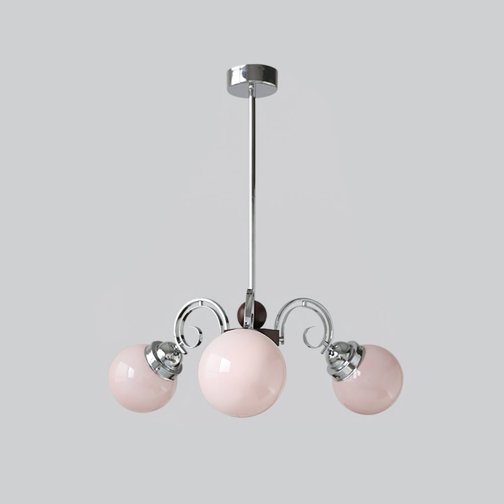 Valentina Vintage Crème Kroonluchter Glas Woonkamer Slaapkamer