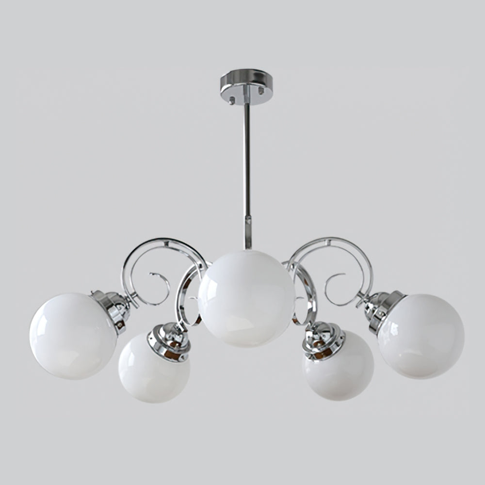 Valentina Vintage Crème Kroonluchter Glas Woonkamer Slaapkamer