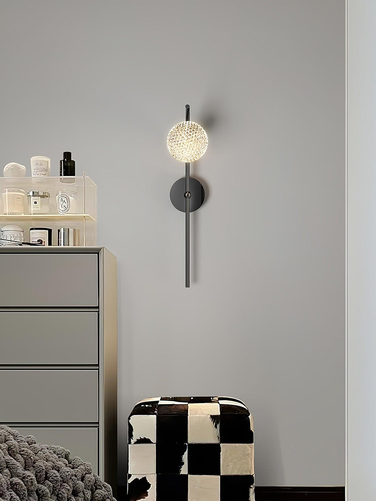 Urineth Premium Noordse kunst kristallen wandlamp