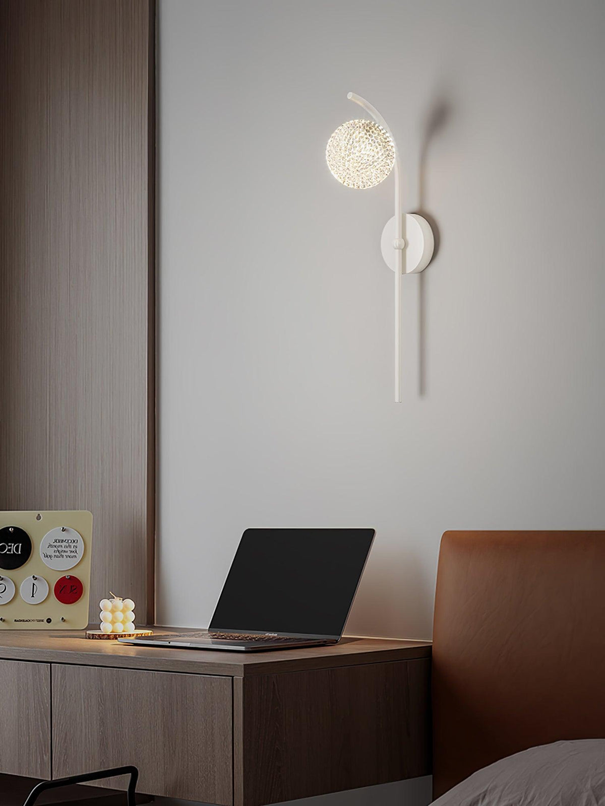 Urineth Premium Noordse kunst kristallen wandlamp