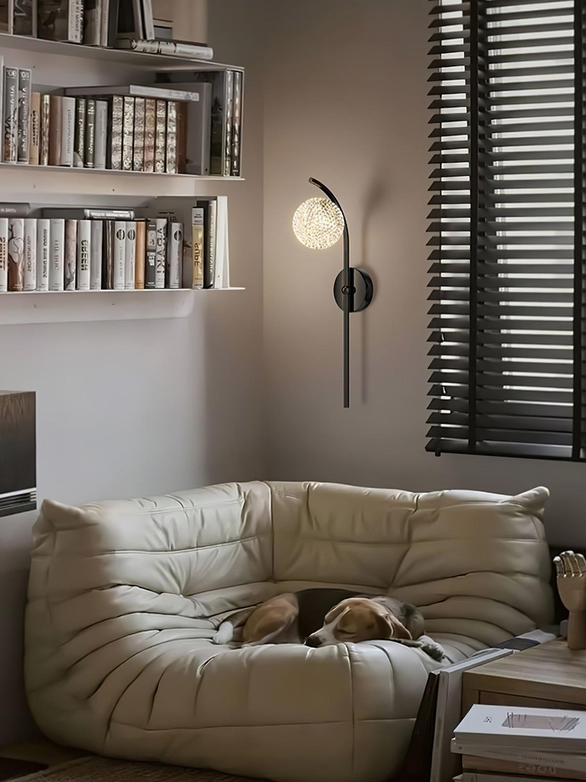 Urineth Premium Noordse kunst kristallen wandlamp