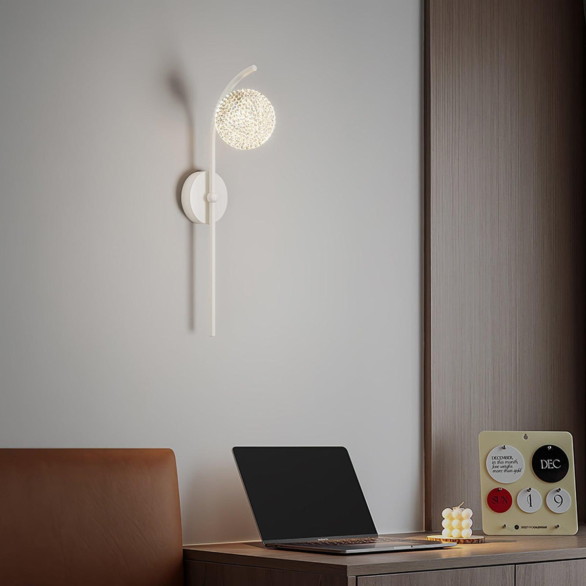 Urineth Premium Noordse kunst kristallen wandlamp