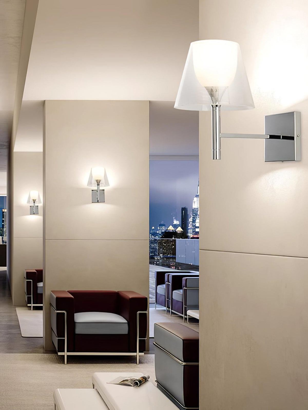 Orsore Chroom Prism wandlamp Katoen