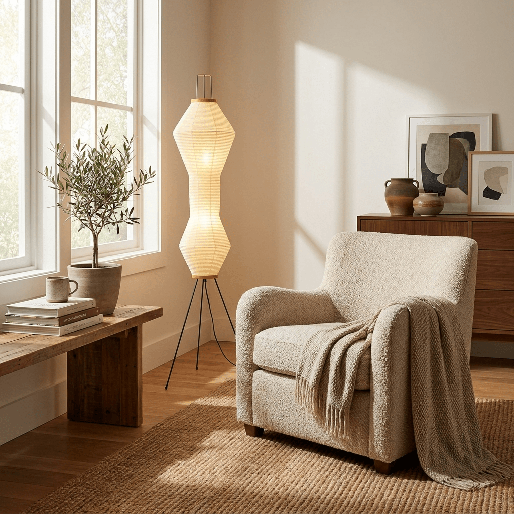 Hourglass vloerlamp