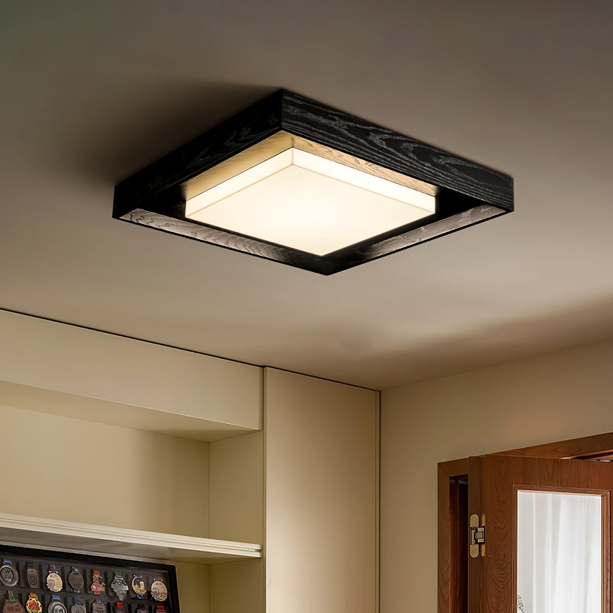 Auro Rustieke plafondlamp van hout