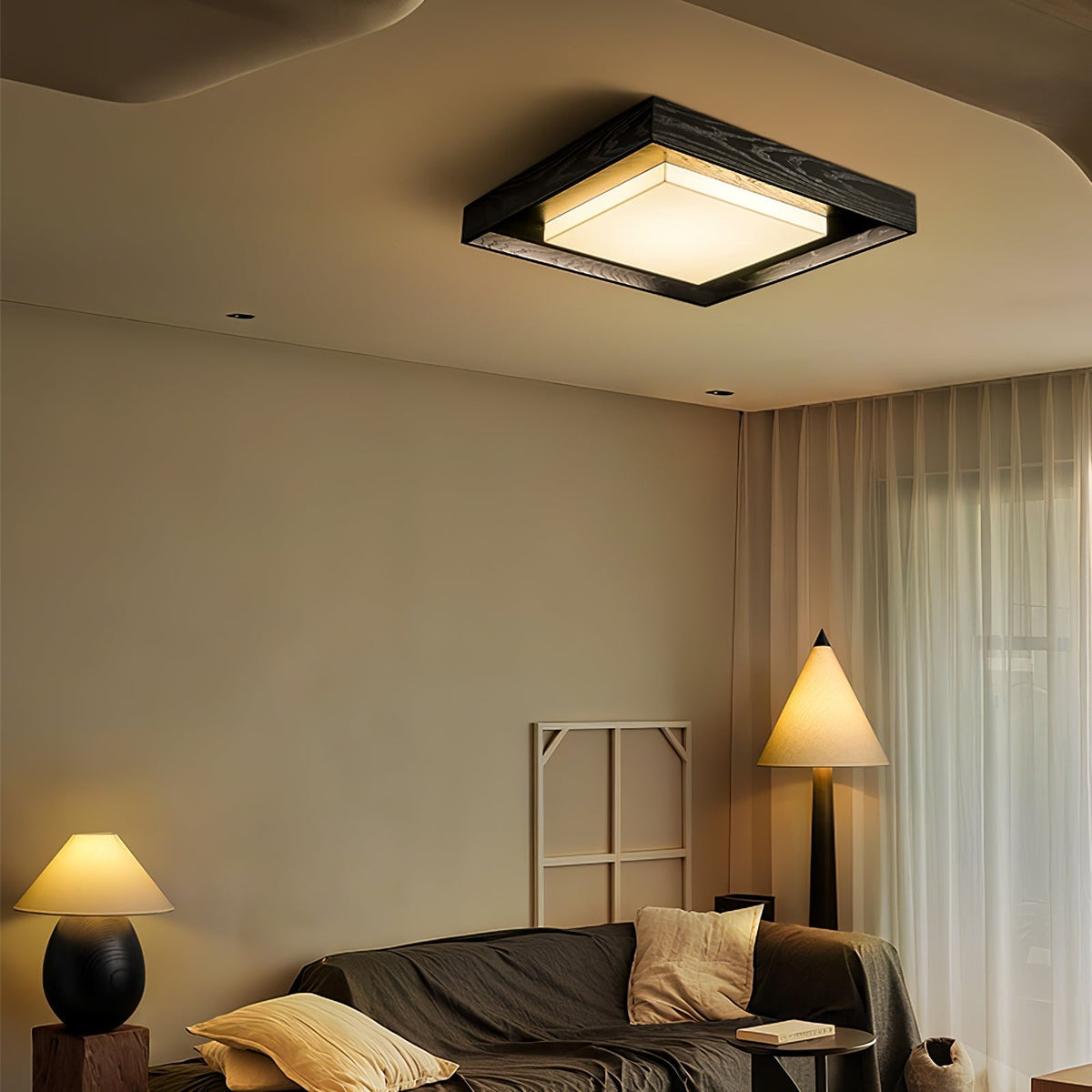 Auro Rustieke plafondlamp van hout