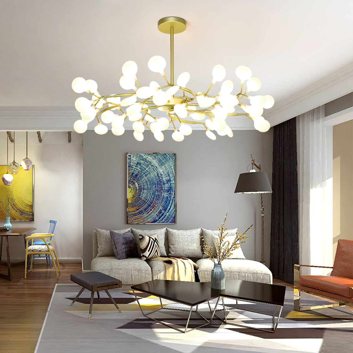 Riviselle LED Firefly Kroonluchter
