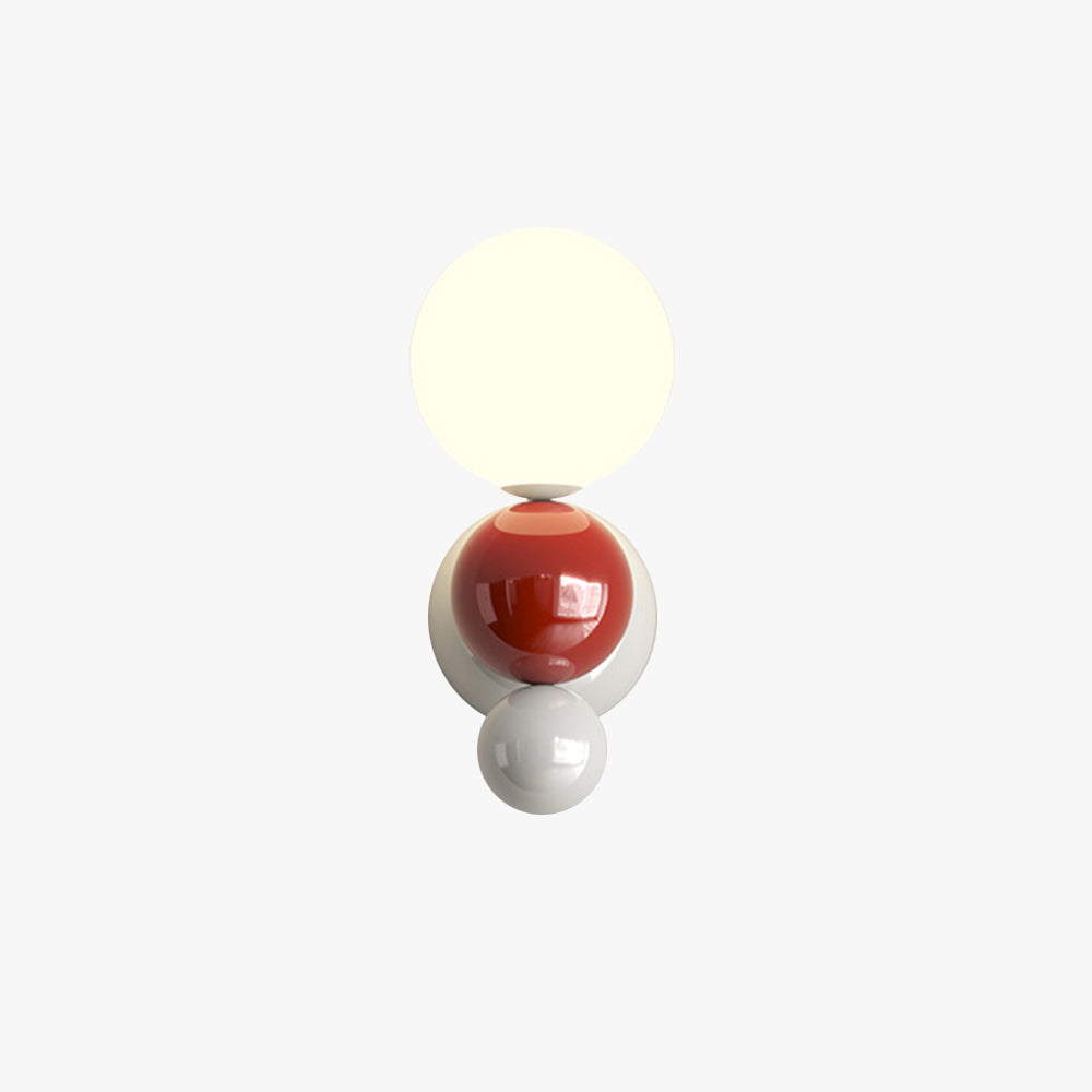 Valentina Modern Kleine LED Wandlampen Wit Metal Glas Slaapkamer