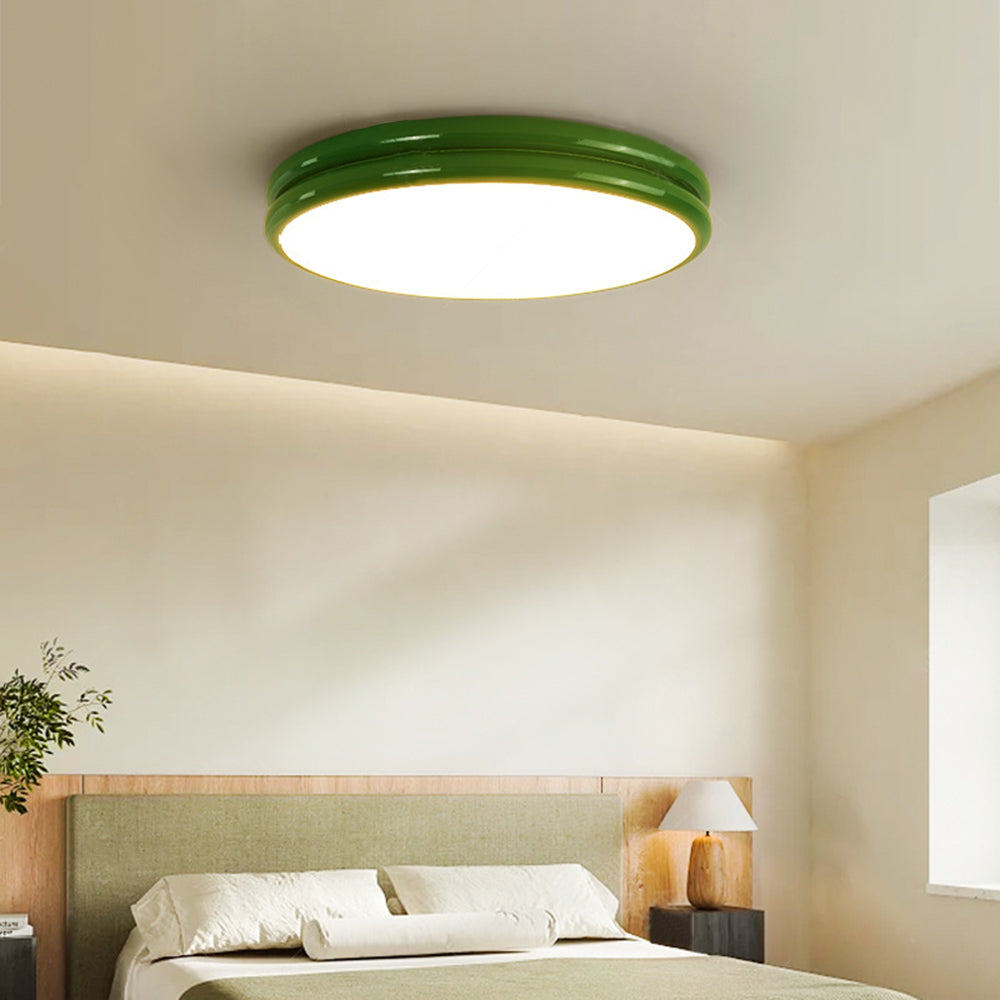 Valentina Moderne Ronde LED Plafondlamp Wit Zwart Slaapkame Woonkamer