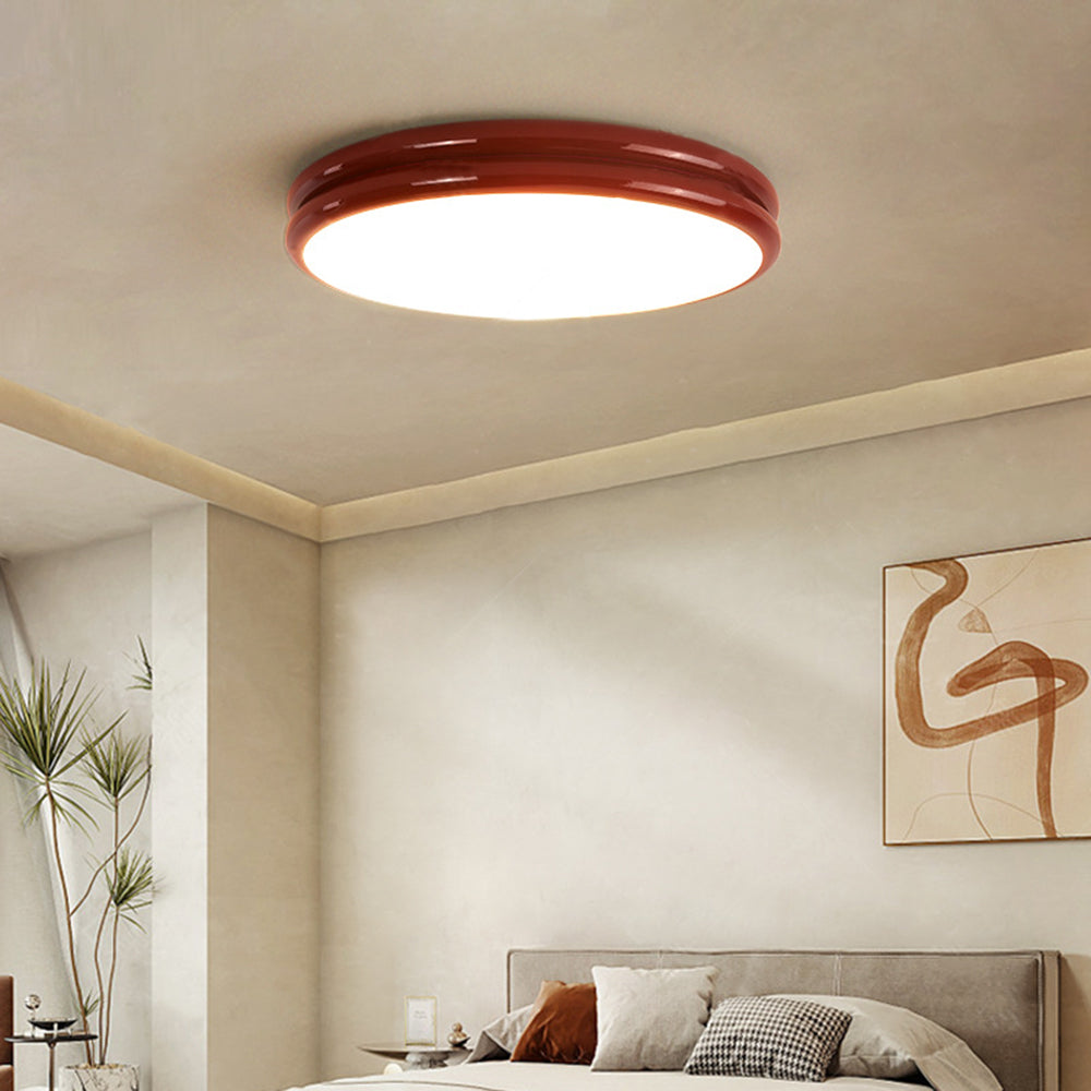 Valentina Moderne Ronde LED Plafondlamp Wit Zwart Slaapkame Woonkamer