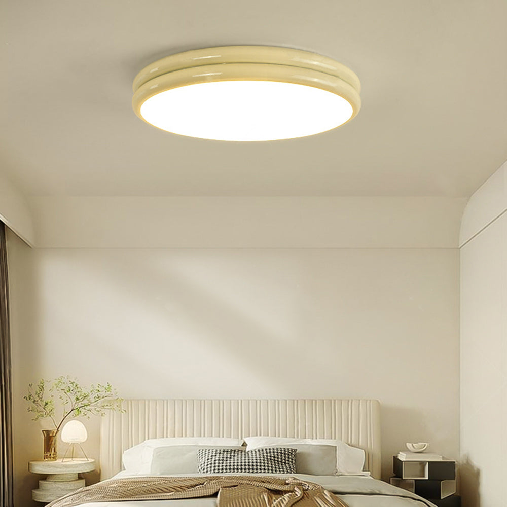 Valentina Moderne Ronde LED Plafondlamp Wit Zwart Slaapkame Woonkamer