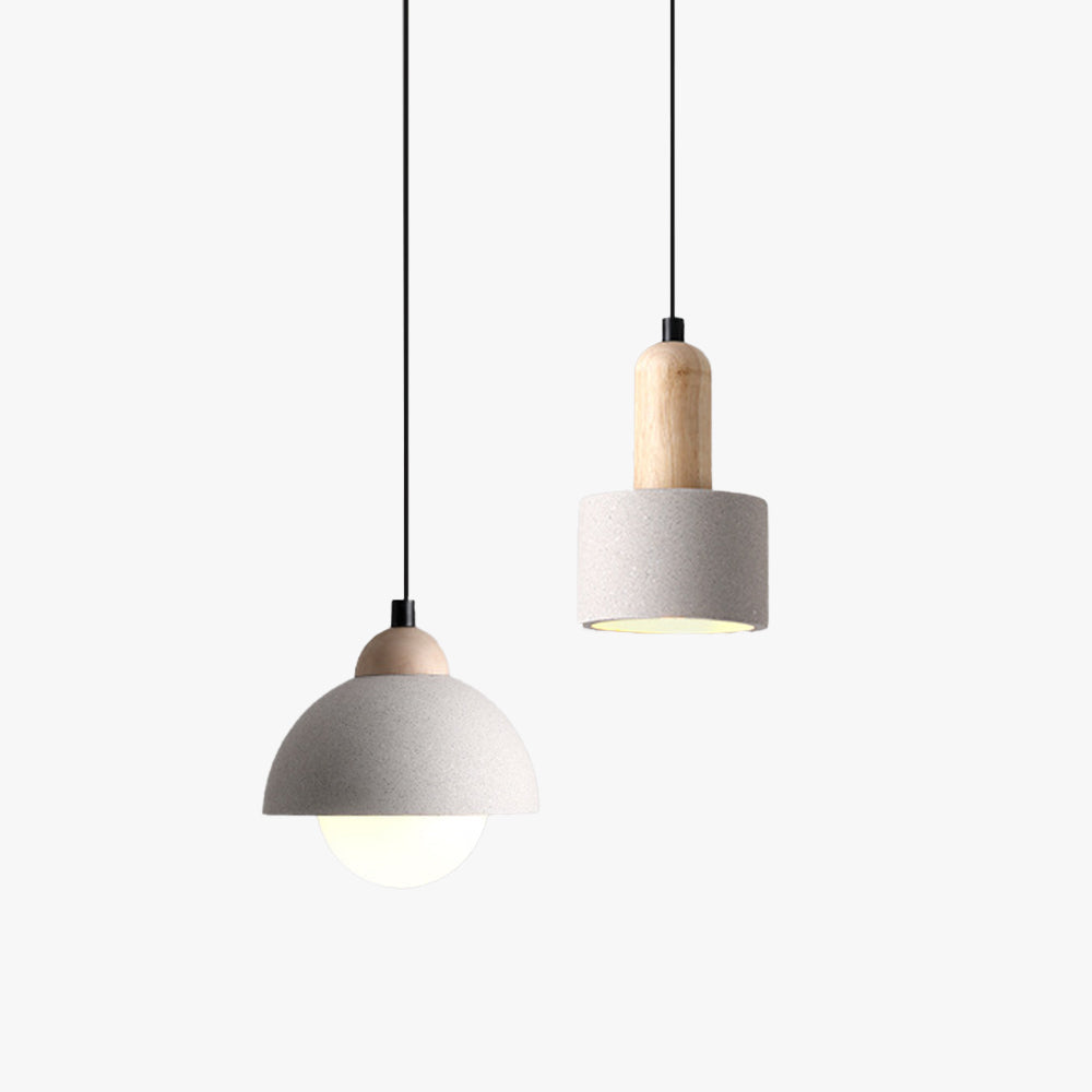 Ozawa Moderne LED Hanglampen Wit Hout Glas Slaapkamer Woonkamerland Living Room