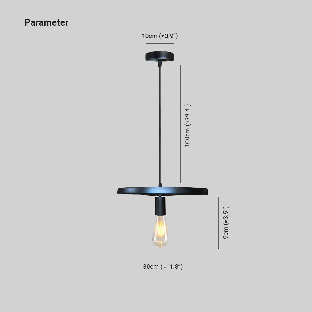 Alessio Retro LED Hanglampen Loft Zwart Rust Metaal Woonkamer