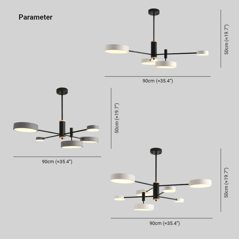 Sienna Moderne LED Hanglampen Grijs Wit Goud Metaal Slaap/Woon/Eetkamer