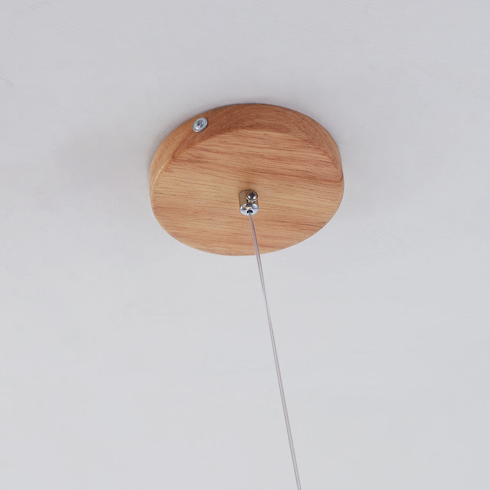 Valentina Hanglampen Bubble, Houten & Glas