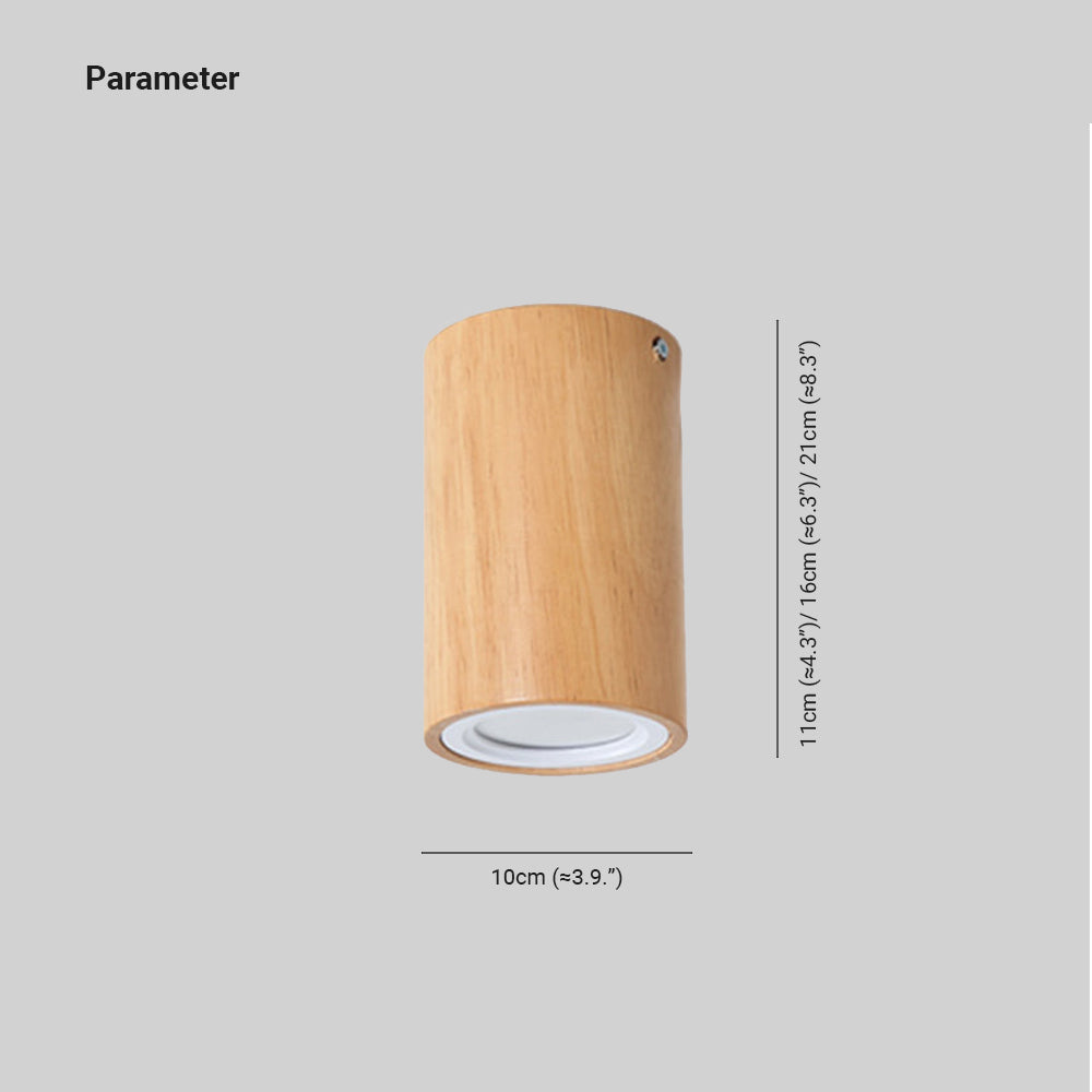 Ozawa Kleine LED Plafondlampen Hout Metaal Woonkamer Eetkamer