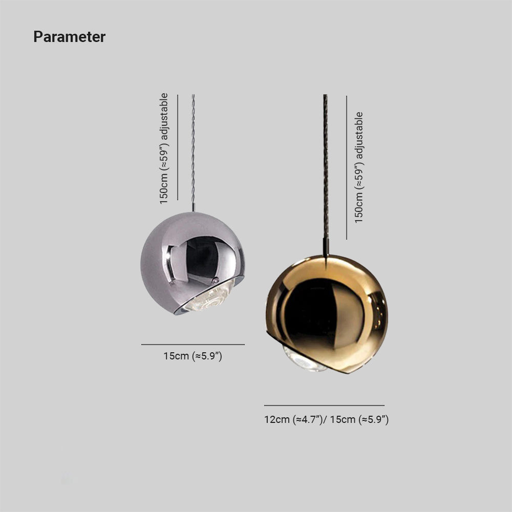 Valentina Moderne Bollen LED Hanglamp Goud/Zilver Metaal Woonkamer