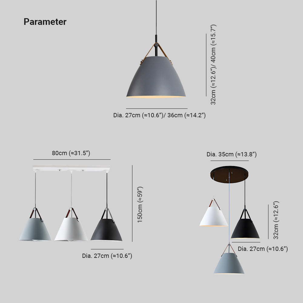 Carins Moderne Design LED Hanglamp Metaal Gary/Swart/Wit Woonkamer/Eetkamer