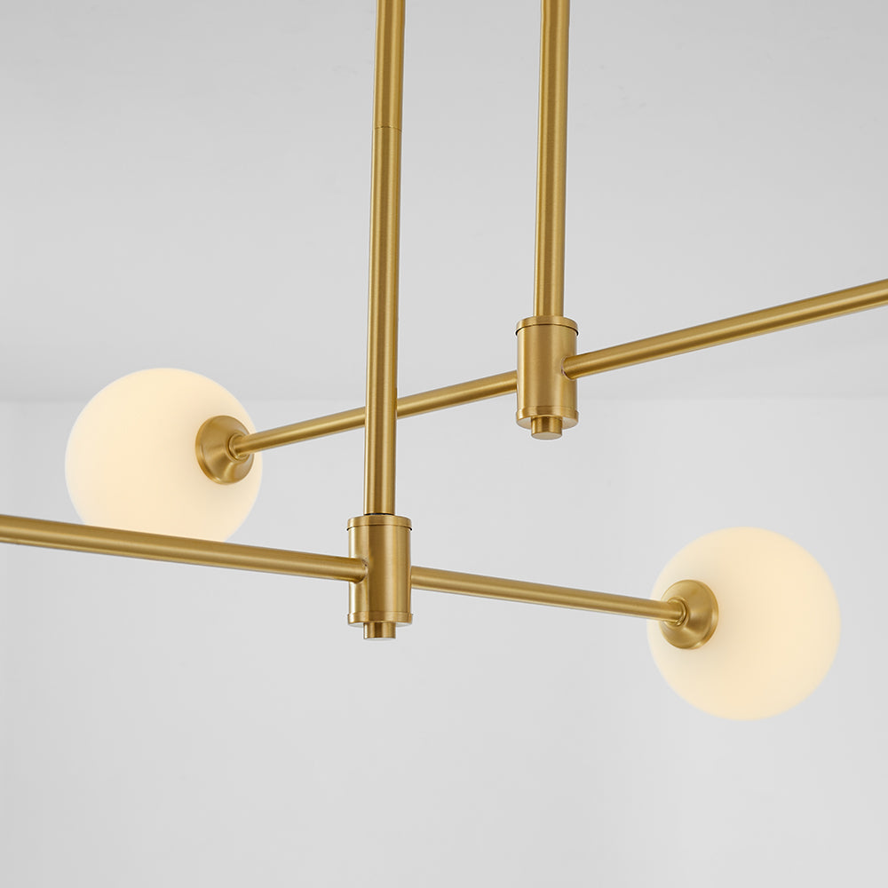 Valentina Moderne Bubble Hanglampen Goud Koper Glas Slaapkamer