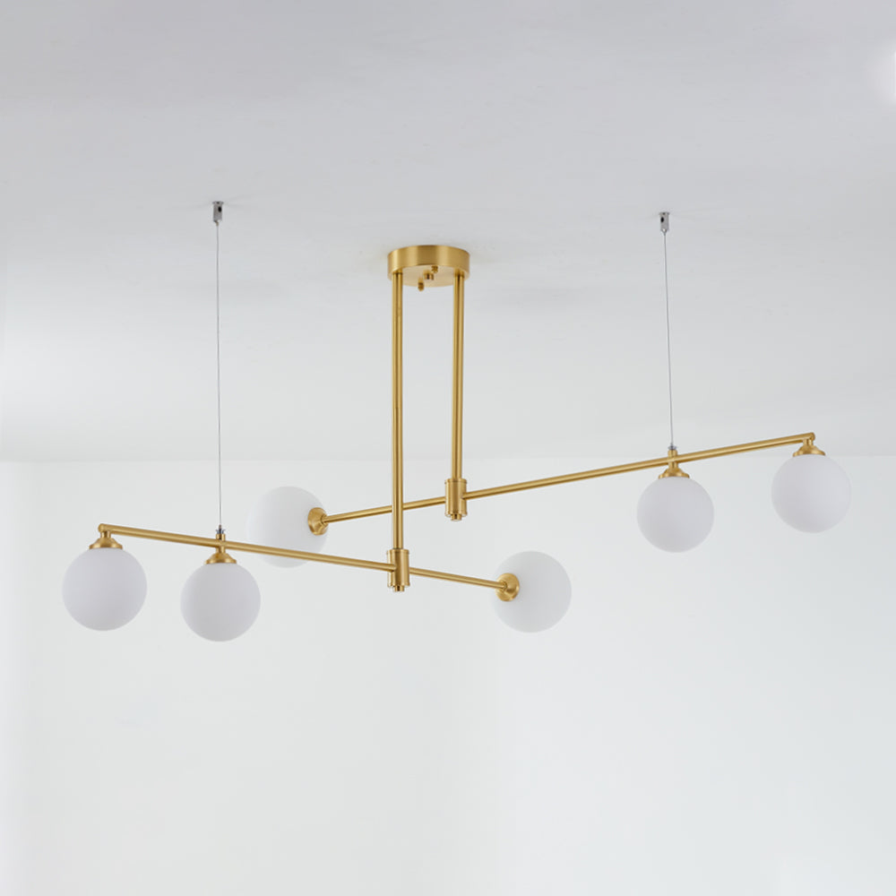 Valentina Moderne Bubble Hanglampen Goud Koper Glas Slaapkamer