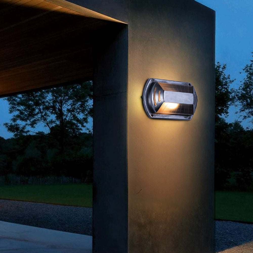 Orr Moderne Design LED Wandlamp Geometrisch Metaal/Glas Zilver Buiten Binnenplaats/Omheining/Balkon