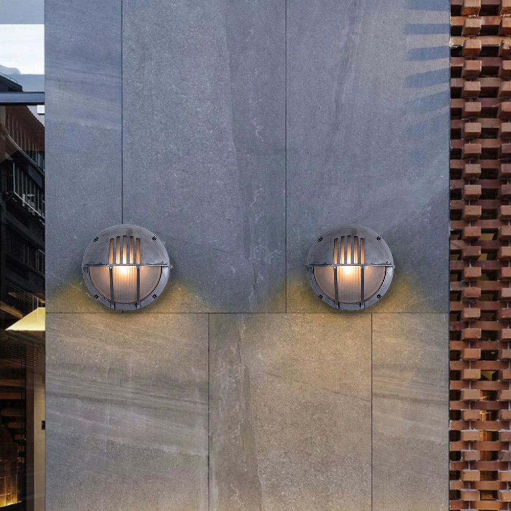 Orr Moderne Design LED Wandlamp Geometrisch Metaal/Glas Zilver Buiten Binnenplaats/Omheining/Balkon