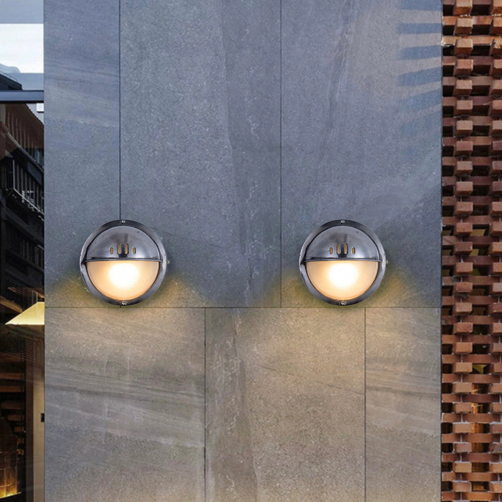 Orr Moderne Design LED Wandlamp Geometrisch Metaal/Glas Zilver Buiten Binnenplaats/Omheining/Balkon