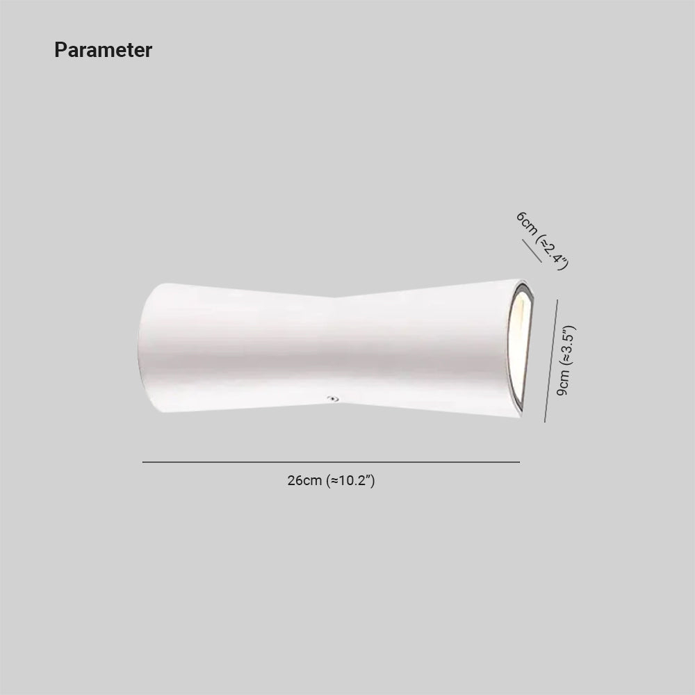 Orr Kleine Design LED Wandlampen Zwart Wit Metaal Buiten Tuin
