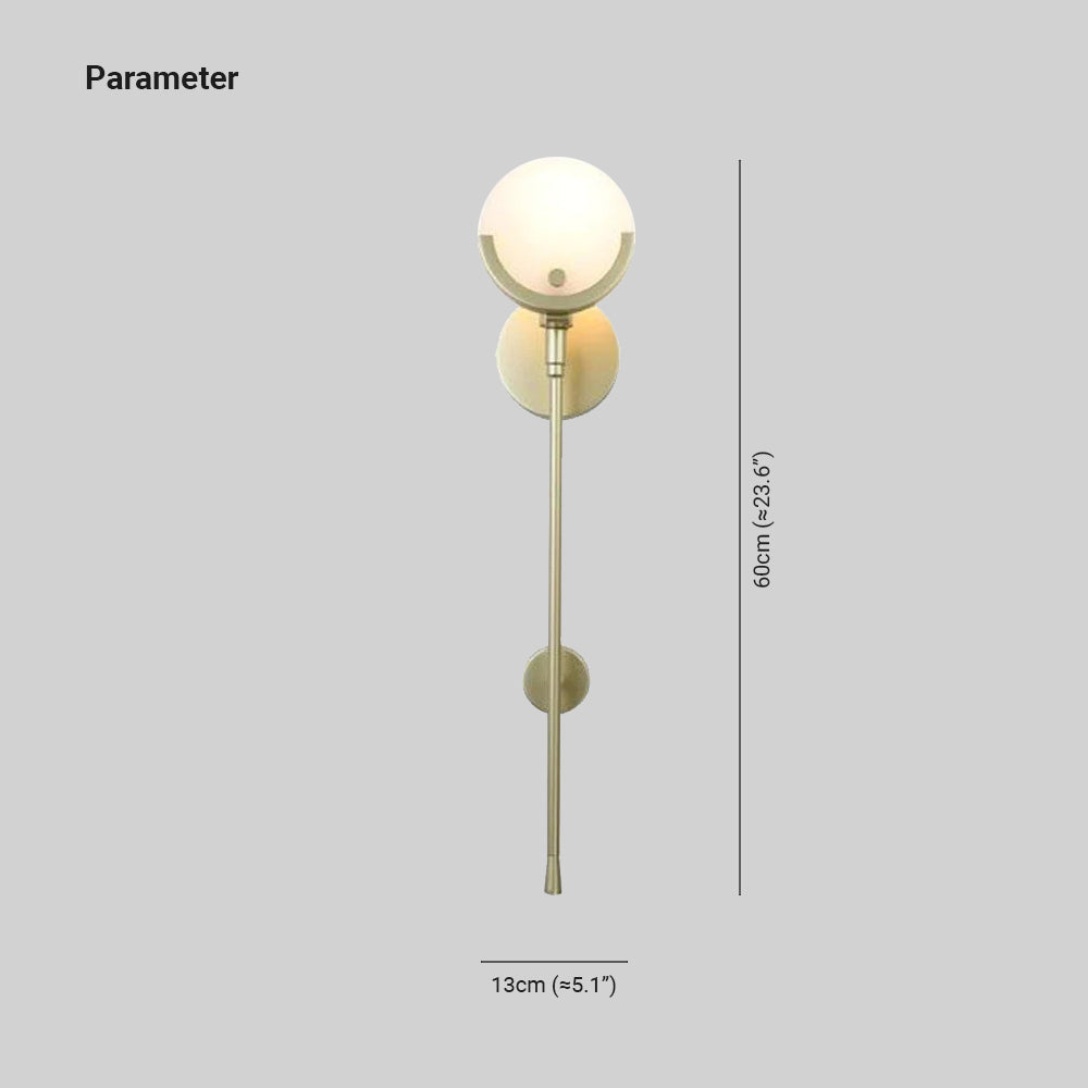 Valentina Ronde Design LED Wandlampen Wit Goud Metaal Eetkamer Woonkamer